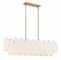 SESTIERE Linear Chandelier by Lampadom - close-up