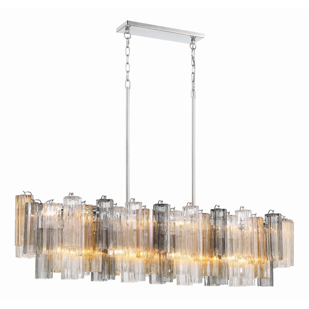 SESTIERE Linear Chandelier by Lampadom - scale reference