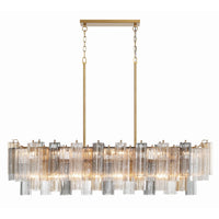SESTIERE Linear Chandelier by Lampadom - top view