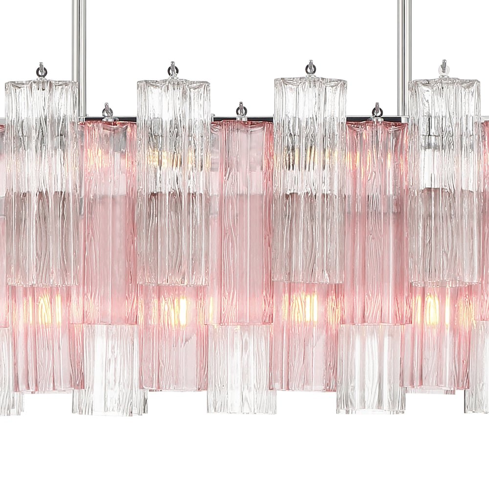 SESTIERE Linear Chandelier by Lampadom - side view