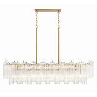 SESTIERE Linear Chandelier by Lampadom - angle view