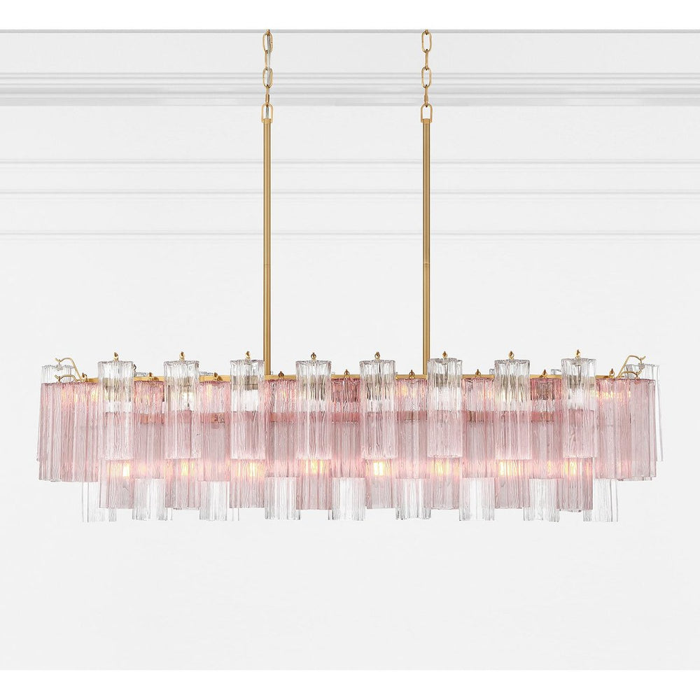 SESTIERE Linear Chandelier by Lampadom - close-up