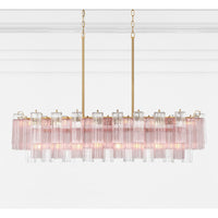 SESTIERE Linear Chandelier by Lampadom - close-up