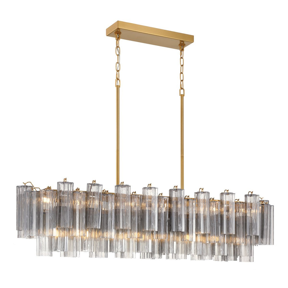SESTIERE Linear Chandelier by Lampadom - side view