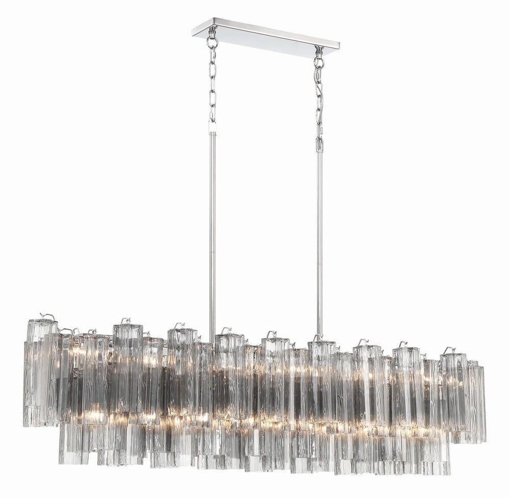 SESTIERE Linear Chandelier by Lampadom - detail view