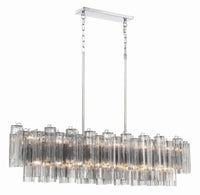 SESTIERE Linear Chandelier by Lampadom - detail view