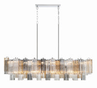 SESTIERE Linear Chandelier by Lampadom - side view