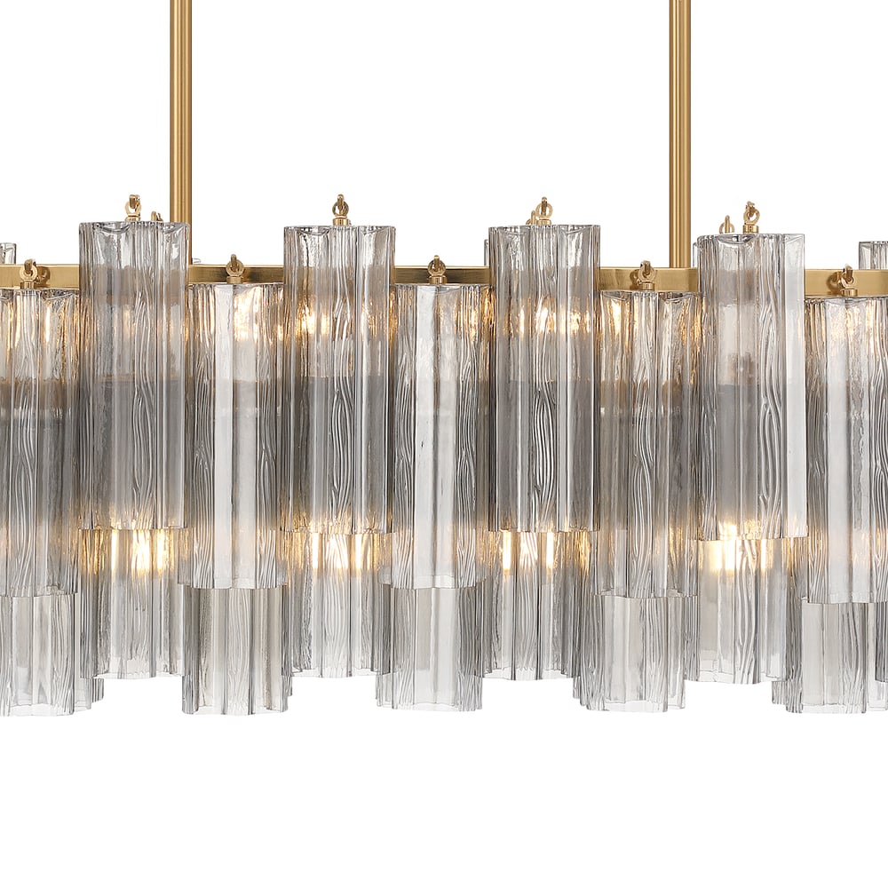 SESTIERE Linear Chandelier by Lampadom - scale reference