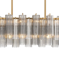 SESTIERE Linear Chandelier by Lampadom - scale reference