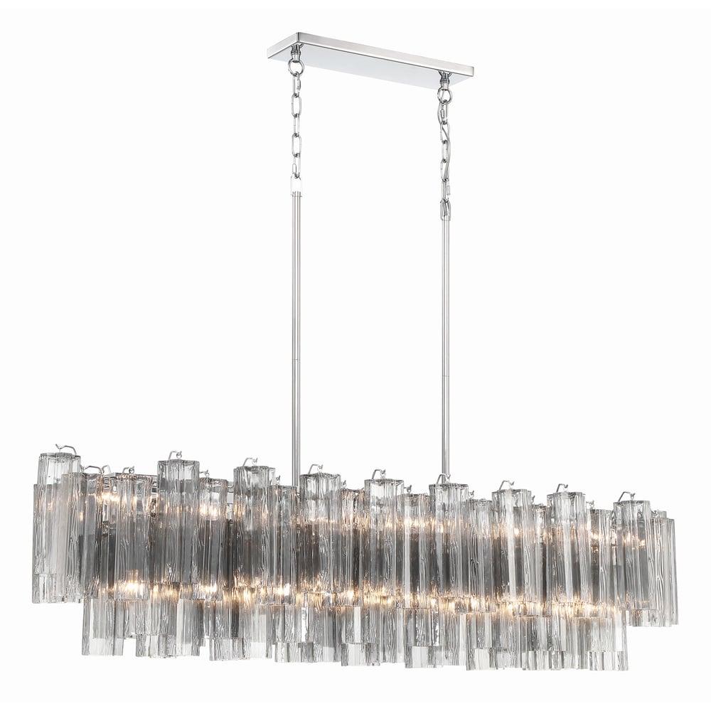 SESTIERE Linear Chandelier by Lampadom - close-up