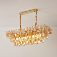 CANALETTO Linear Chandelier by Lampadom - angle view