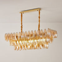 CANALETTO Linear Chandelier by Lampadom - side view