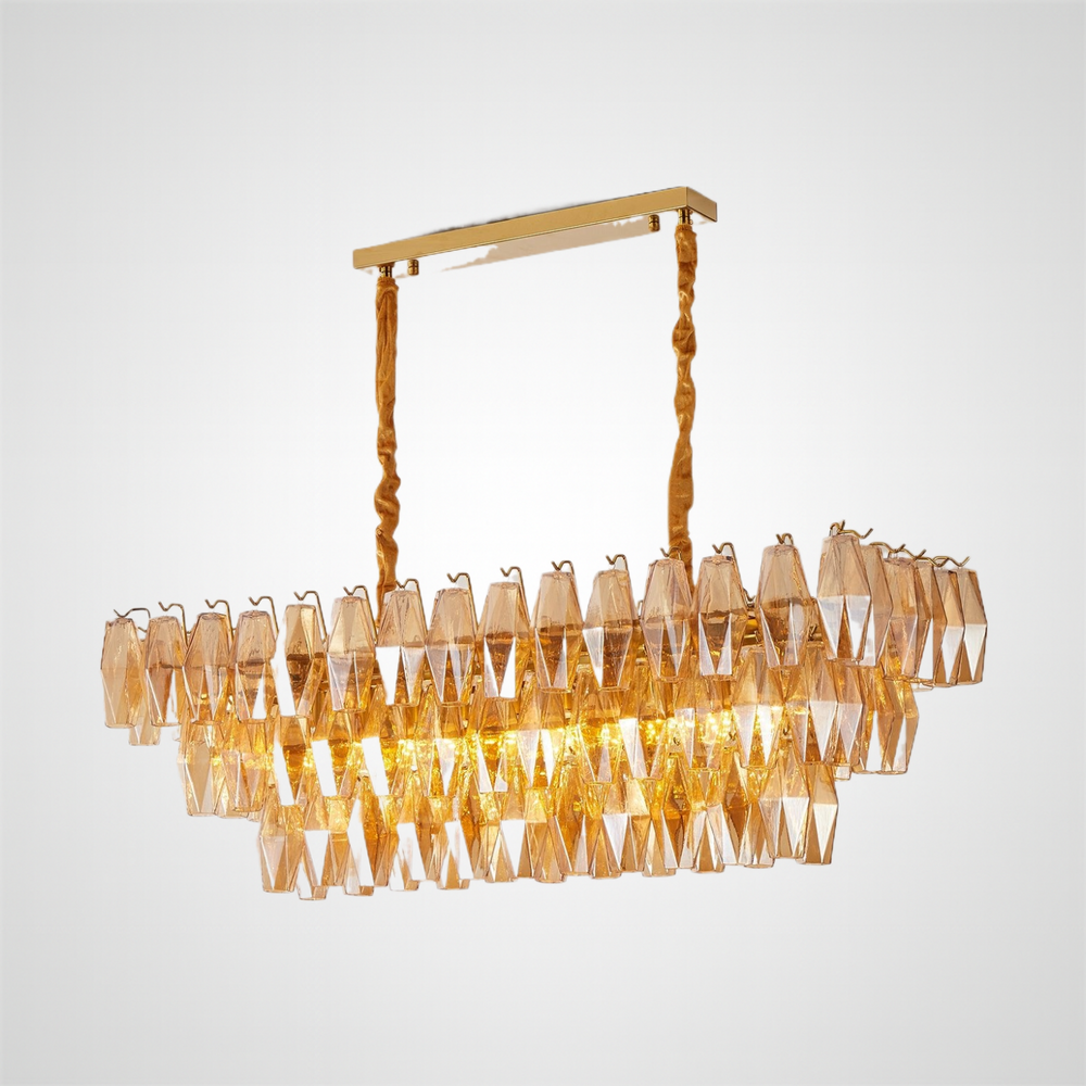 CANALETTO Linear Chandelier by Lampadom - view 17