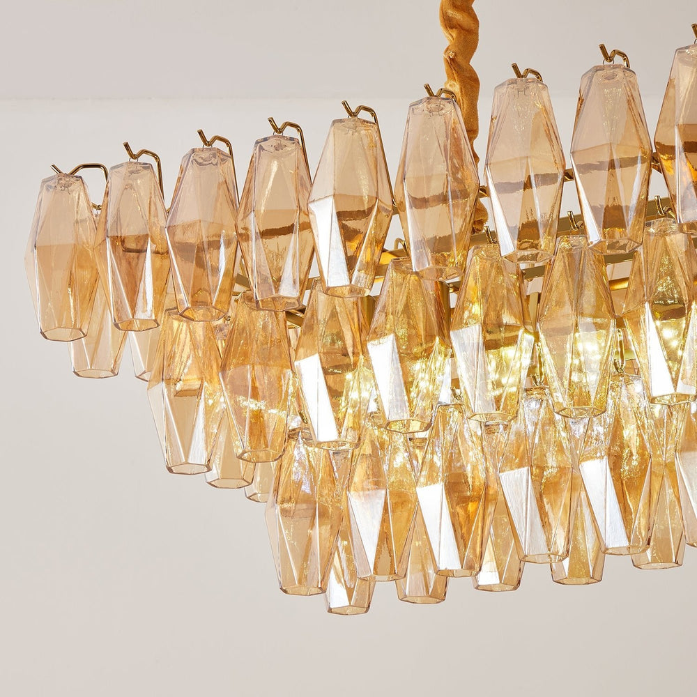 CANALETTO Linear Chandelier by Lampadom - detail view
