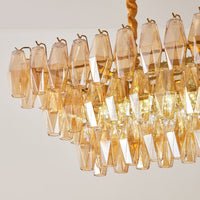 CANALETTO Linear Chandelier by Lampadom - detail view
