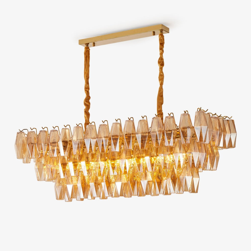 CANALETTO Linear Chandelier by Lampadom - top view