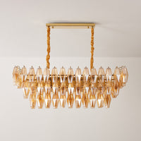 CANALETTO Linear Chandelier by Lampadom - angle view