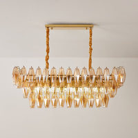 CANALETTO Linear Chandelier by Lampadom - side view
