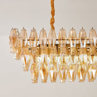 CANALETTO Linear Chandelier by Lampadom - detail view