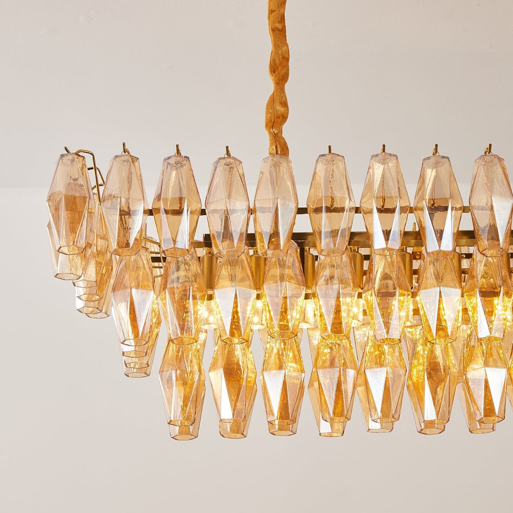 CANALETTO Linear Chandelier by Lampadom - scale reference
