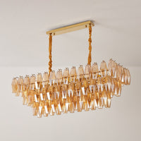 CANALETTO Linear Chandelier by Lampadom - close-up