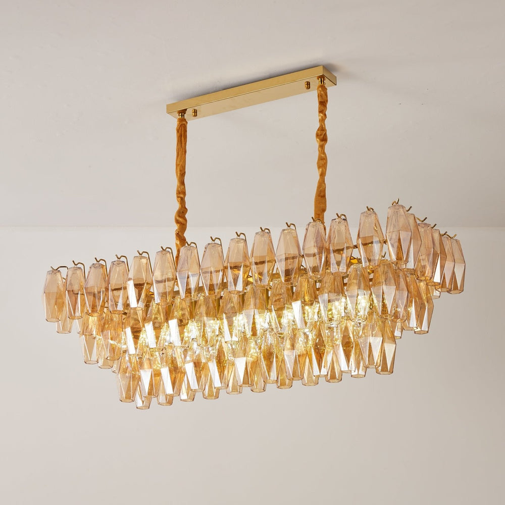 CANALETTO Linear Chandelier by Lampadom - ambient shot