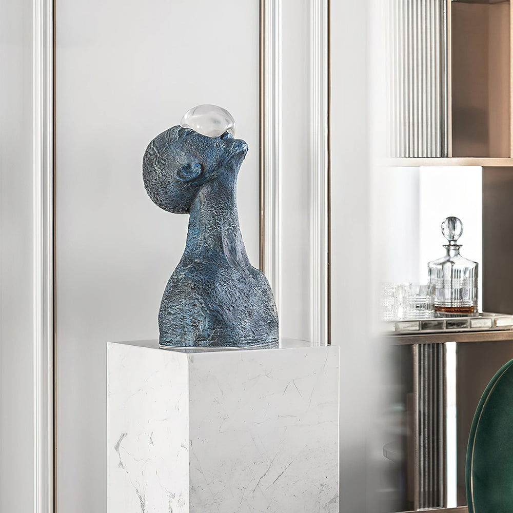 Sculpture-1 Floor Lamp in Crystal by Lampadom - installation view
