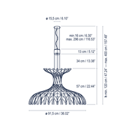 DOME Chandelier by Lampadom - top view