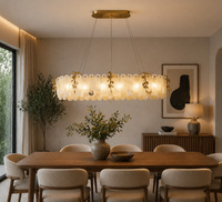 CYPRIAN Linear Chandelier by Lampadom - side view