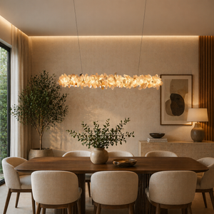 CARINA Linear Chandelier by Lampadom - side view