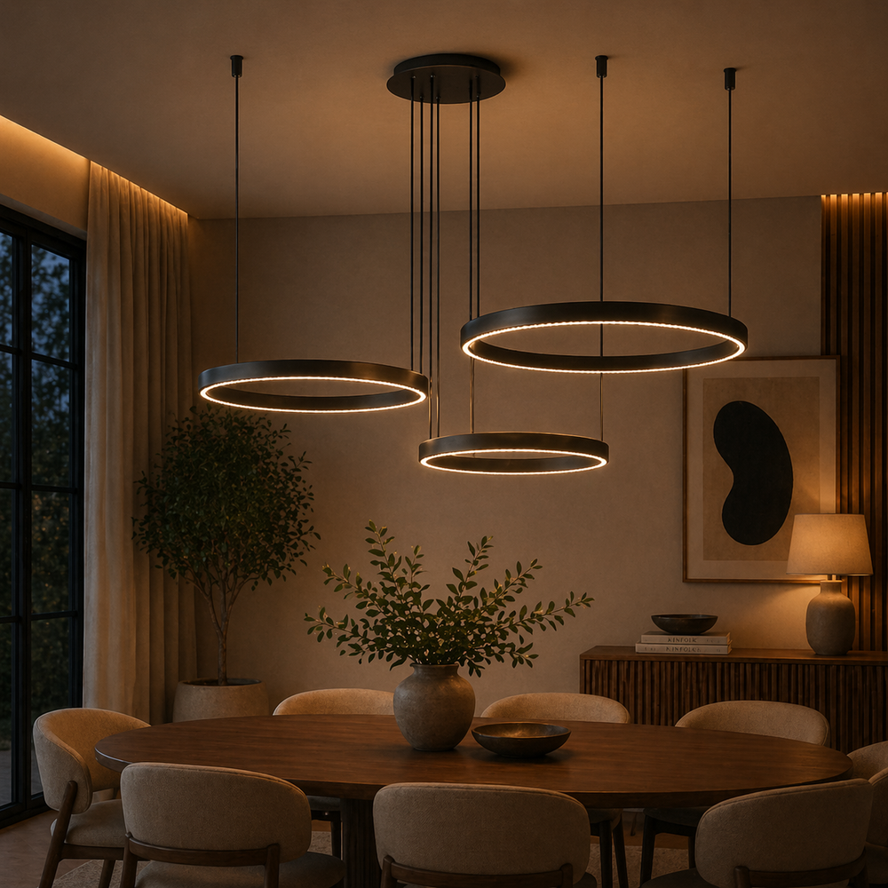ESTHER Ring Chandelier by Lampadom - side view