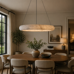 FROZEN Ring Chandelier by Lampadom - side view