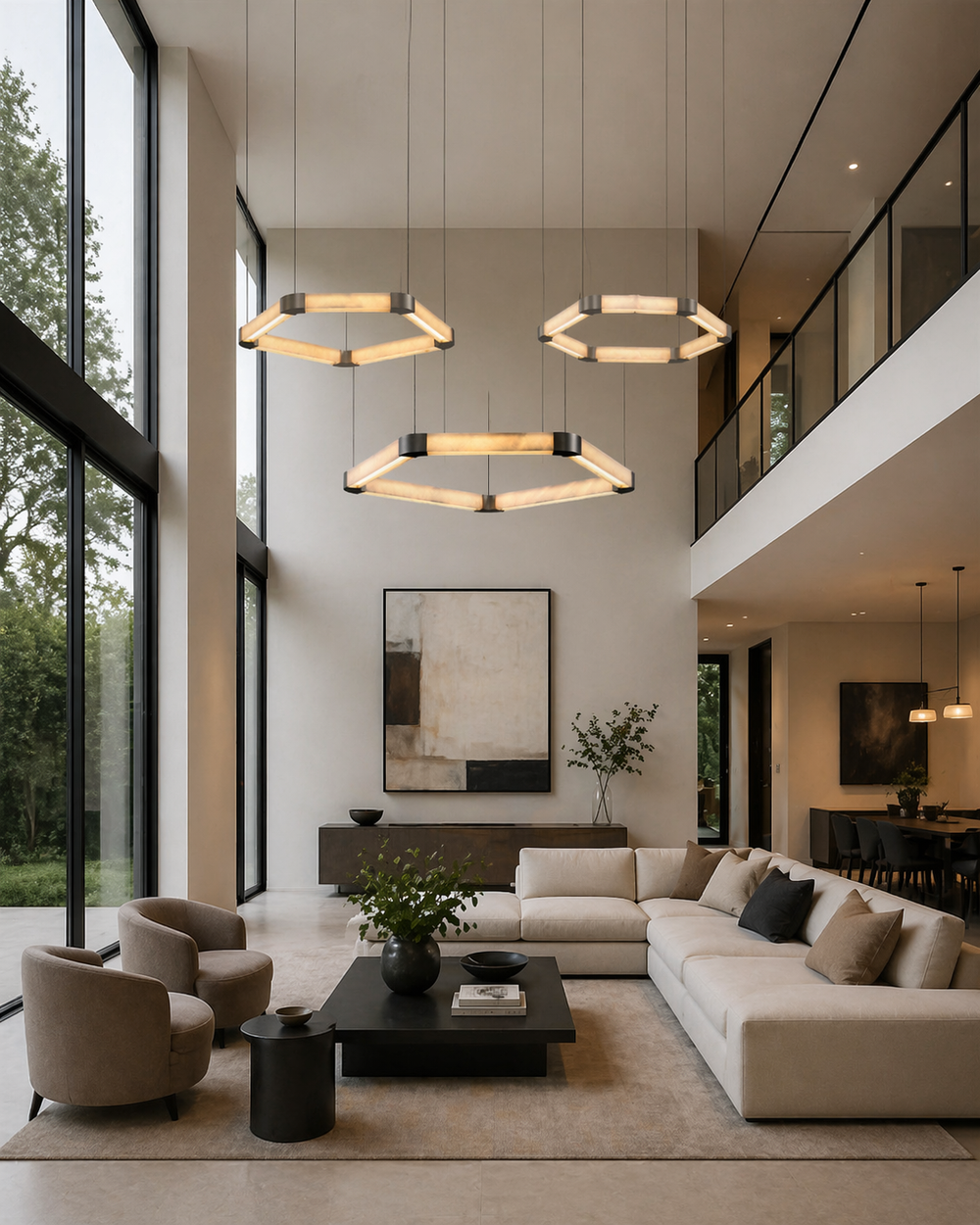 PENTUM Chandelier by Lampadom - side view