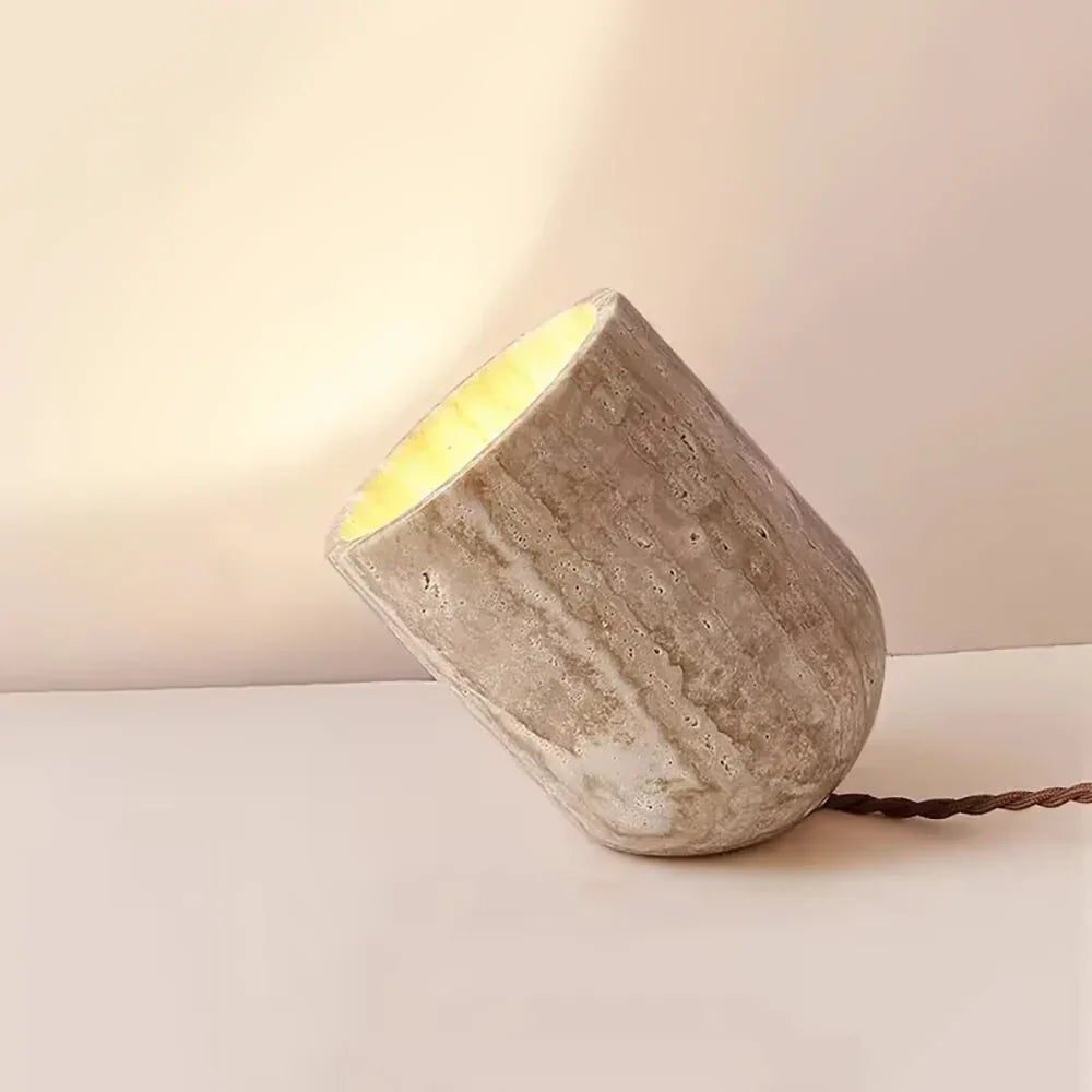 Amidori Travertine Table Lamp