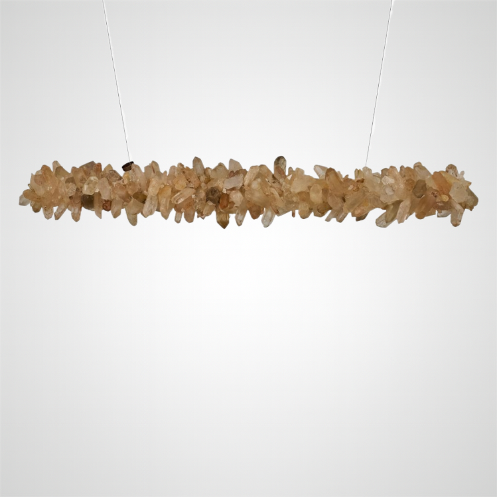 CARINA Linear Chandelier by Lampadom - close-up