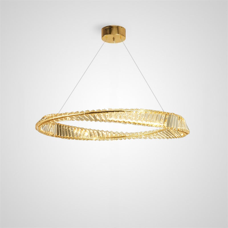 BERTOLDA X Ring Chandelier by Lampadom - close-up