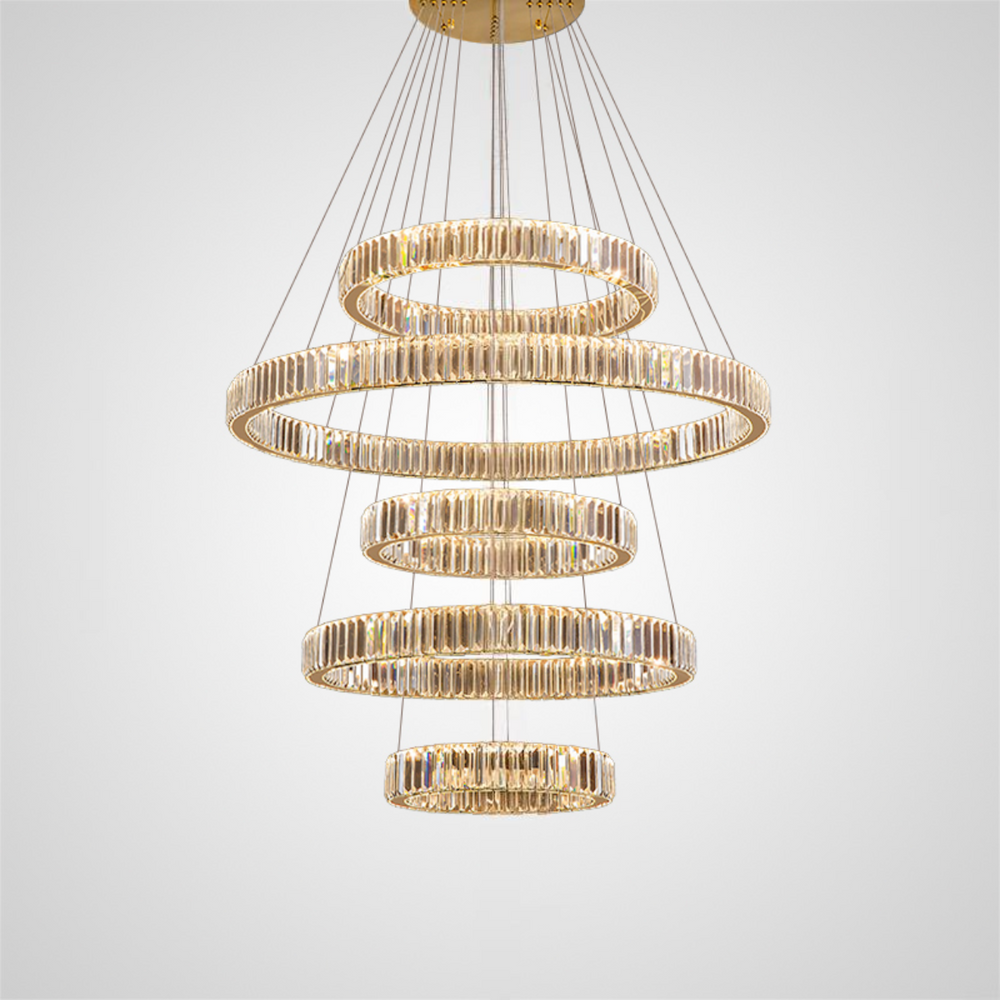 BERTOLDA COMBO Ring Chandelier by Lampadom - close-up