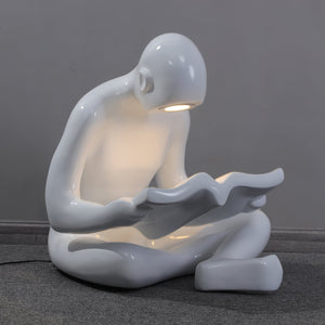 Sculpture-13 Floor Lamp in Crystal by Lampadom - room setting