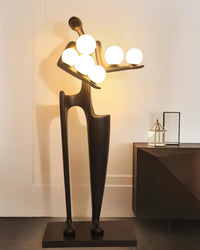 Sculpture-6 Floor Lamp in Crystal by Lampadom - view 24