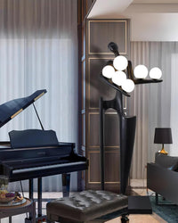 Sculpture-6 Floor Lamp in Crystal by Lampadom - view 10