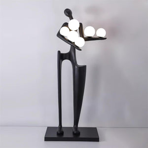 Sculpture-6 Floor Lamp in Crystal by Lampadom