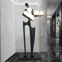 Sculpture-6 Floor Lamp in Crystal by Lampadom - scale reference