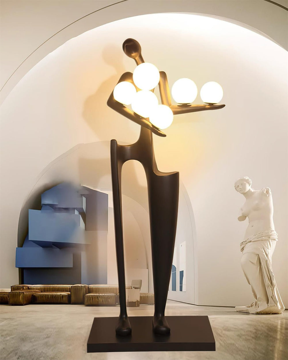 Sculpture-6 Floor Lamp in Crystal by Lampadom - view 15