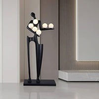 Sculpture-6 Floor Lamp in Crystal by Lampadom - ambient shot