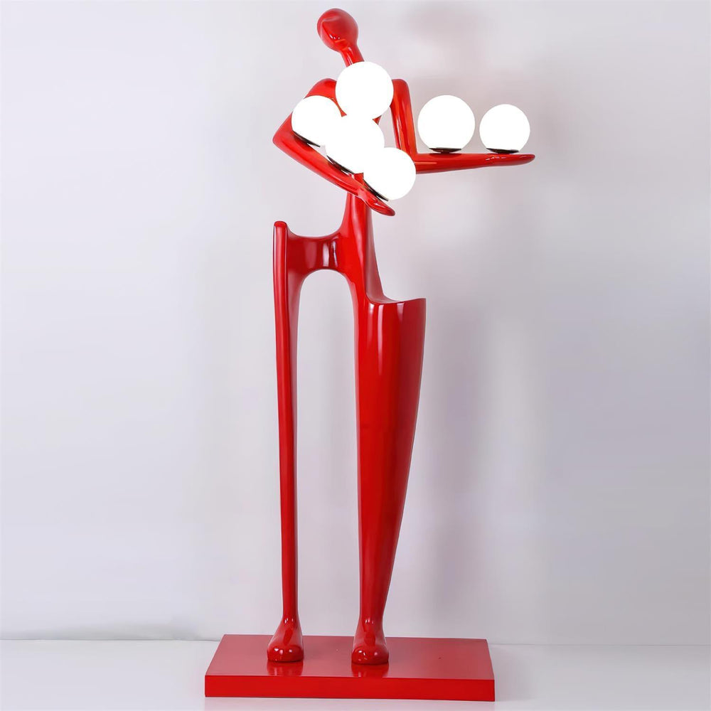 Sculpture-6 Floor Lamp in Crystal by Lampadom - side view