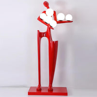 Sculpture-6 Floor Lamp in Crystal by Lampadom - side view