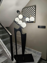 Sculpture-6 Floor Lamp in Crystal by Lampadom - installation view