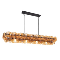 BIANCA Linear Chandelier by Lampadom - side view