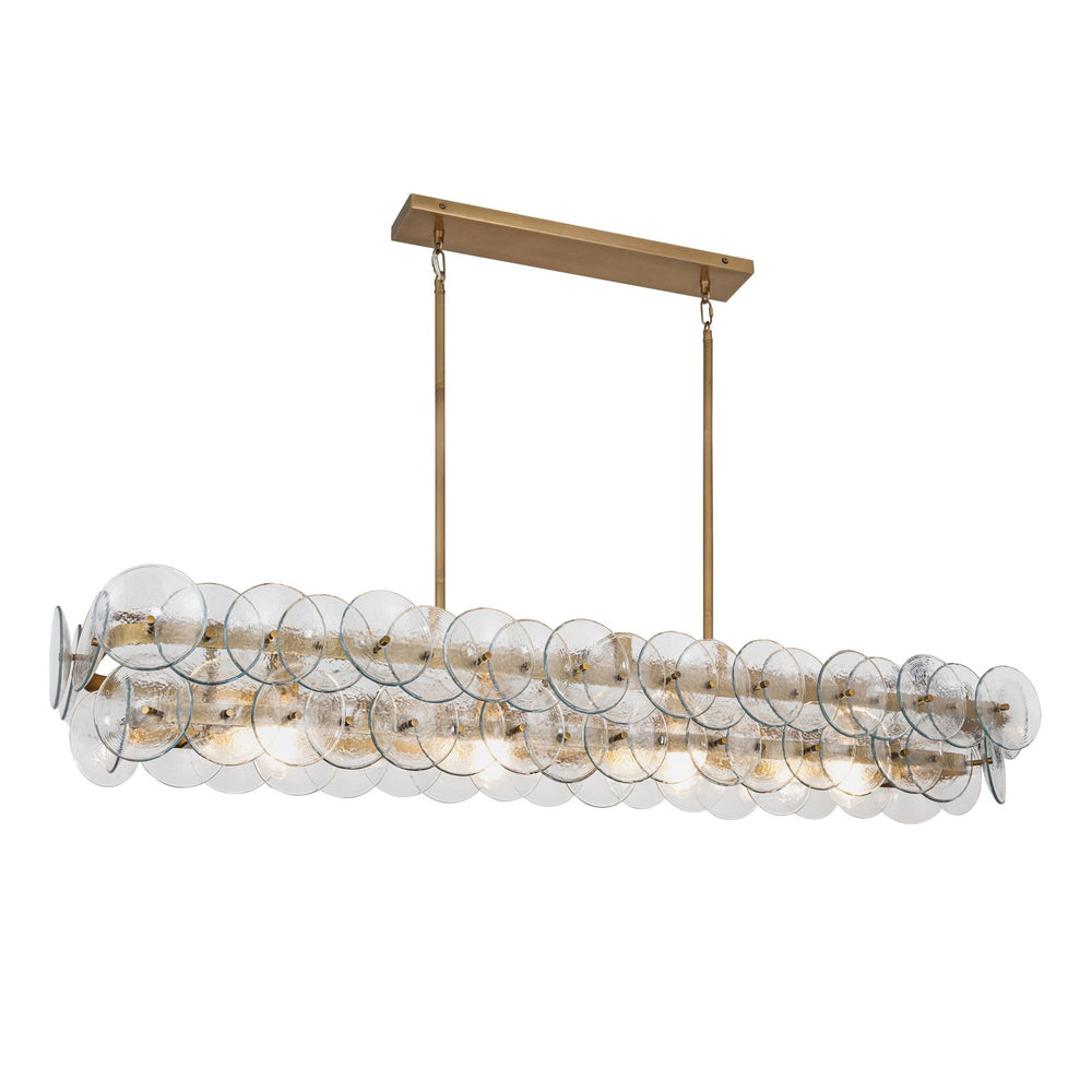 BIANCA Linear Chandelier by Lampadom - close-up