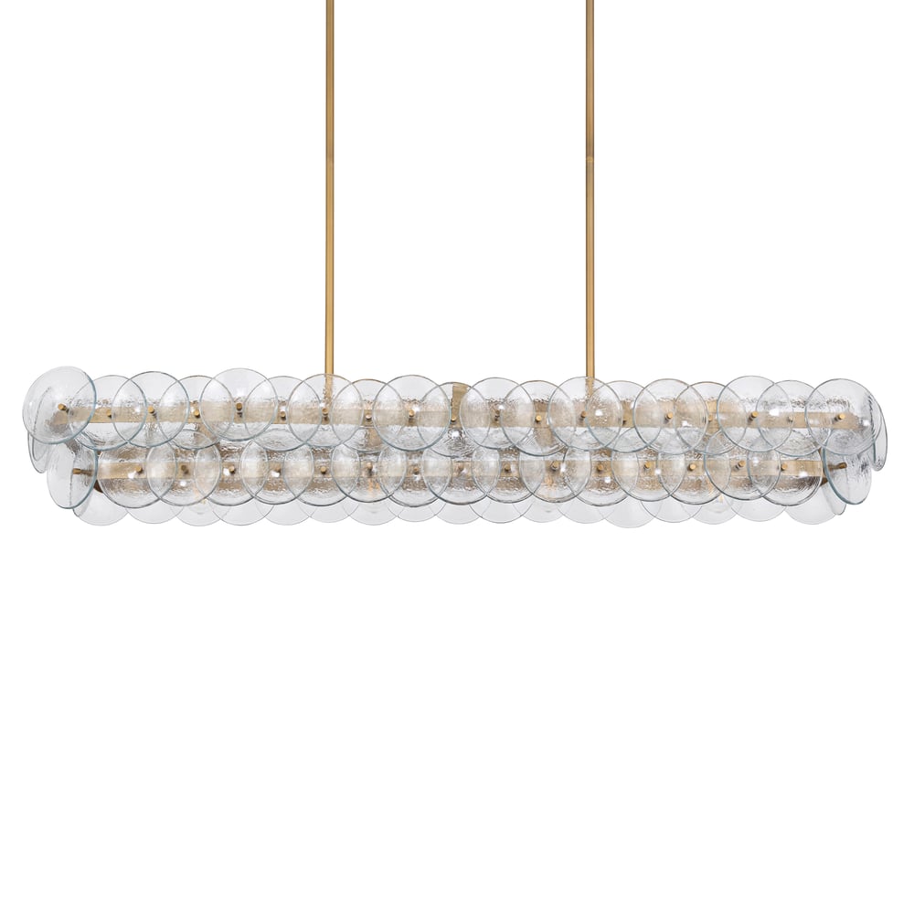BIANCA Linear Chandelier by Lampadom - angle view